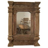 Continental 18th Century Carved Wood Mirror