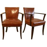 Pair of Leather Arm Chairs