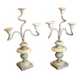 Pair of Painted Italian Lamp Bases