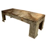 Galvanized and Riveted Coffee Table