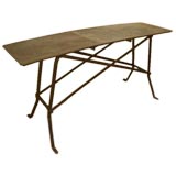 Sleek 19c Belgian Iron Console