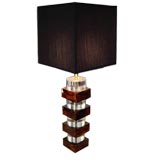 Lucite Lamp with Shade