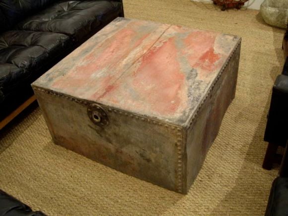 Industrial Riveted Metal Coffee Table