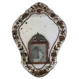 Antique Reverse Painted Mirror