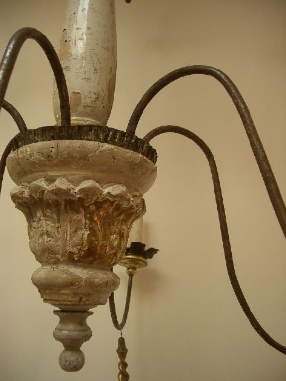lucca chandelier- assembled from antique and new elements.