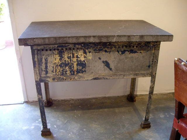 Metal and Stone Table