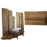 Collection of 19c Painted Theatre Panels on Canvas