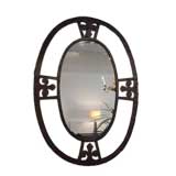 Oval Iron Mirror