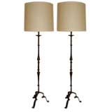 Pair of Iron Floor Lamps