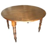 Round Walnut Dining Table Circa 1840