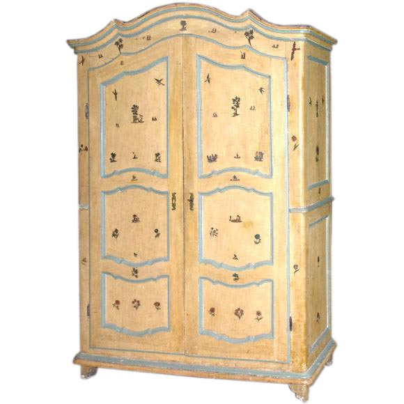 ITALIAN ARTE POVERO ARMOIRE FROM 1816, ALL ORIGINAL!