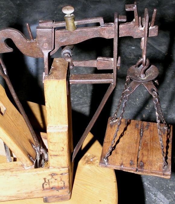 Wood Commercial Scale, Sweden 1867 For Sale