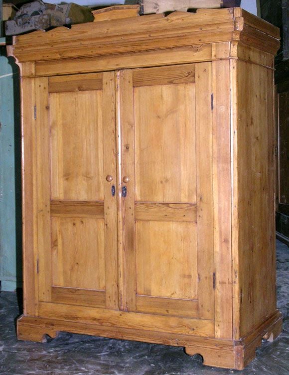 Great country armoire with lots of character. We have retrofitted the interior so that it can be used as a computer work station. There is a pull-out shelf for keyboard and extra workspace as well as space for all the components of a home office. We