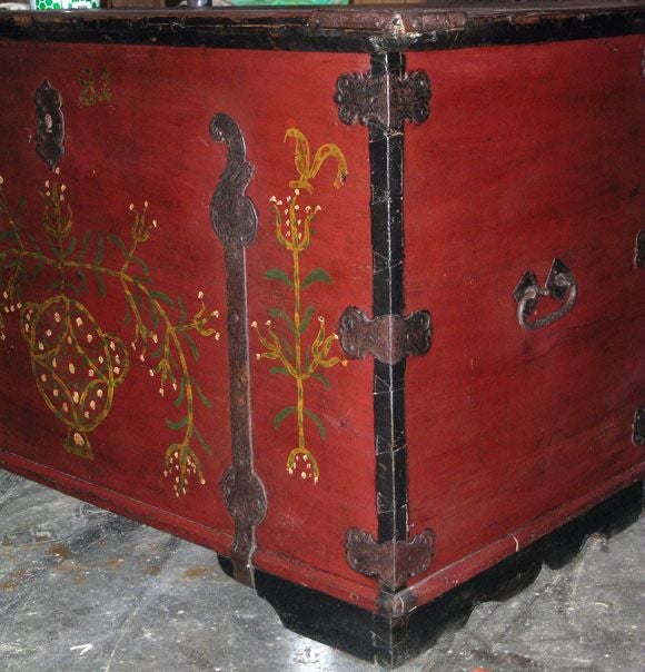 Pine Large Hope Chest, Dowry Chest dated 1882