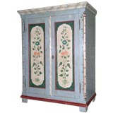 Folk Art Painted Armoire Dated 1877