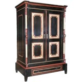 Used Armoire Fitted with Pocket Doors