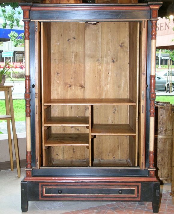 computer armoire with pocket doors