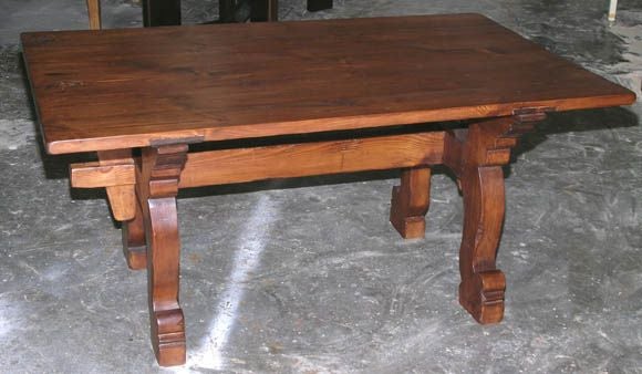Letton Table à tréteaux, table de réfectoire en vente