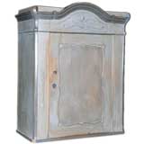 Antique Wall Cabinet in Gustavian Gray