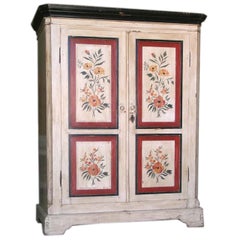Painted Armoire or Wardrobe, circa 1840