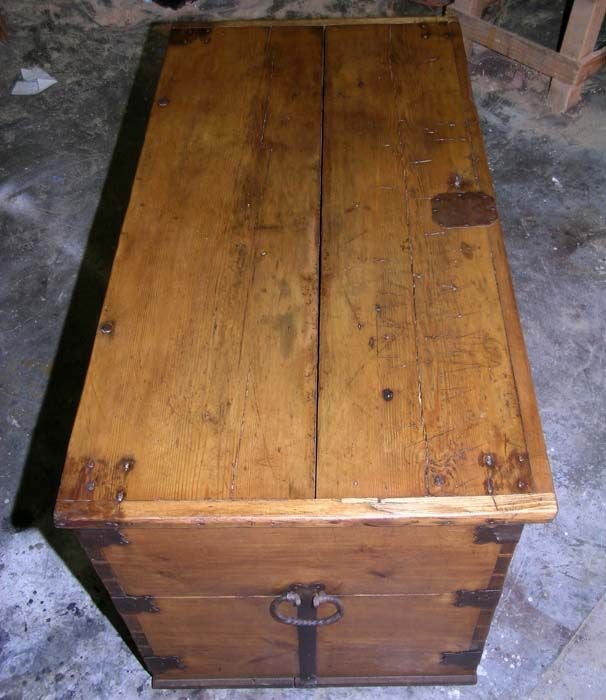 19th Century Large Antique Hope Chest, Blanket Box
