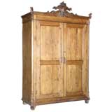 Armoire with Carved Bonnet