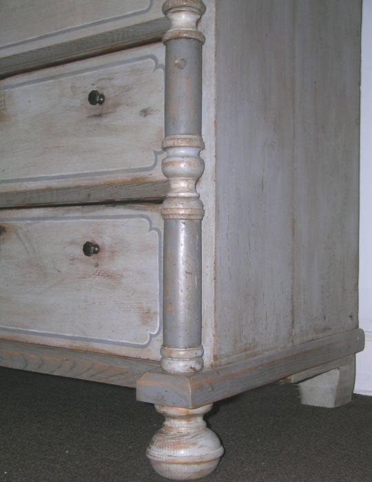 Birch Antique Vanity Dresser in Gustavian Style For Sale