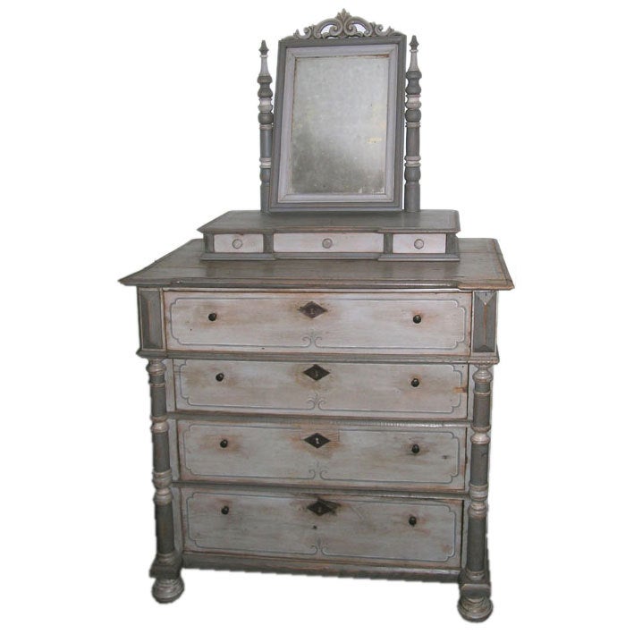 Antique Vanity Dresser in Gustavian Style