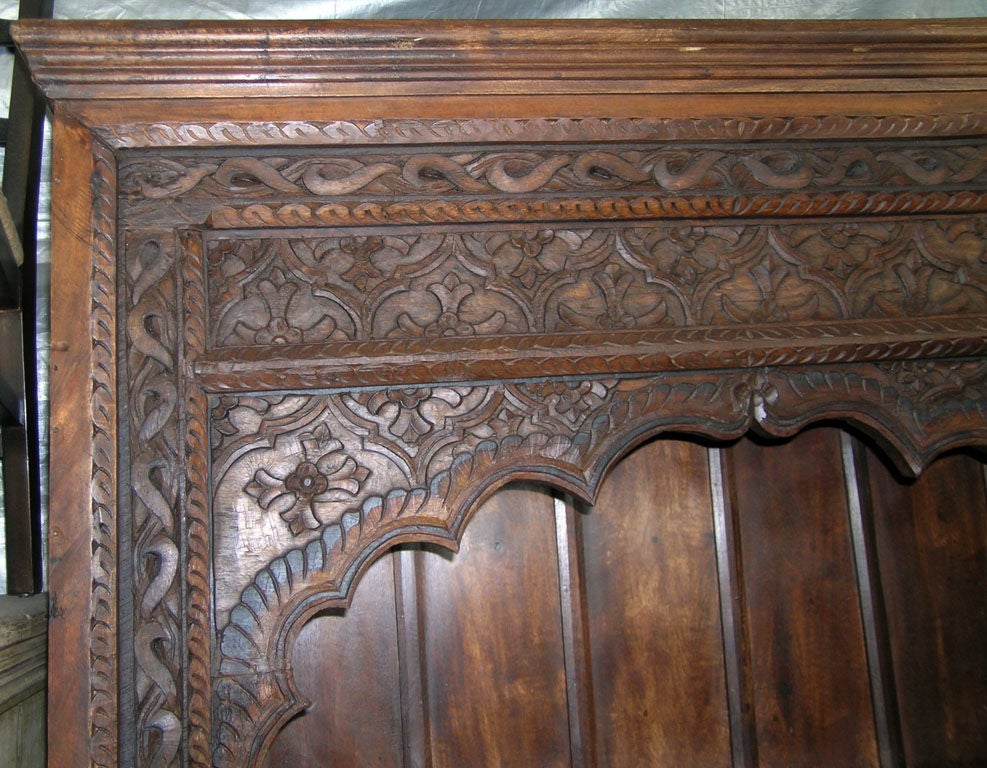 Hand-Carved Large Bookcase