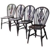 Set of Four English Windsor Chairs, ca. 1840