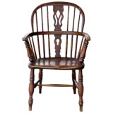 George III Windsor Chair, yew & elm wood. Ca. 1820