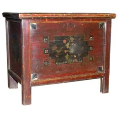 Painted Hope Chest, Blanket Box or Dowry Chest, circa 1840 8