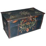 Antique Painted Hope Chest , Blanket Box , Dowry Chest dated 1847