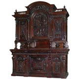 Oak Buffet from German Castle. Very Large!