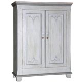 Antique Small Armoire Painted in Gustavian Style