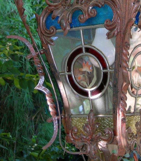 Wrought Iron 19th Century French Lantern