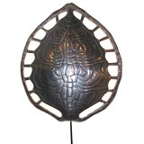 Arthur Court Aluminum Tortoise Shell Sconce