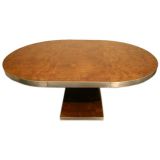 Pierre Cardin burl dining table