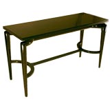 Dark Brown mahogany console table by Monteverdi-Young