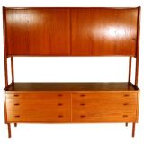 Teak two-tiered buffet by Hans Wegner