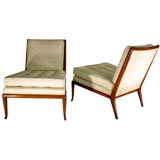 Pair of slipper chairs by T.H. Robsjohn-Gibbings