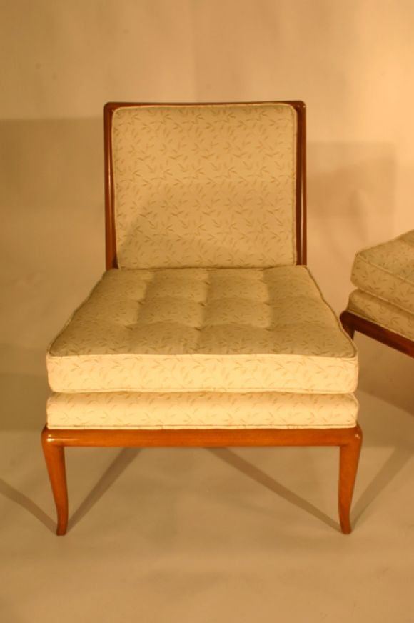 Mid-20th Century Pair of slipper chairs by T.H. Robsjohn-Gibbings