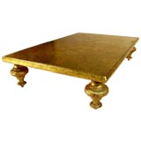 Gold leaf cocktail table by Monteverdi-Young for Danny Thomas