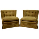 Pair of Rolling Arm Chairs by Edith Norton