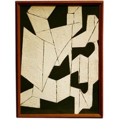 Vintage Untitled abstract painting by Elise, 1951