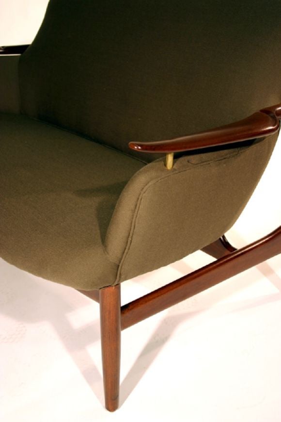 Mid-20th Century Finn Juhl NV 53 settee and lounge chair