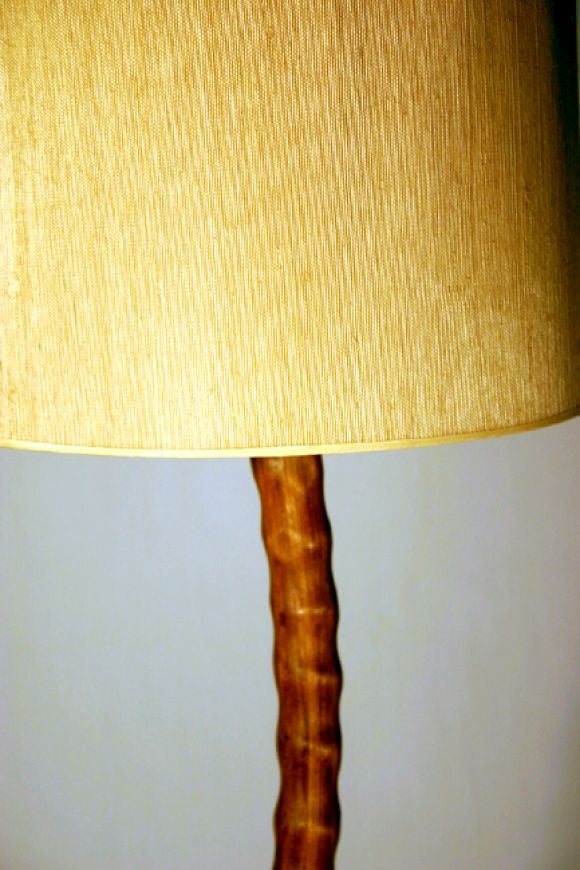 American Craftsman koa wood floor lamp by Dan Tracy