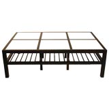 Mahogany and vitrolite coffee table by T.H. Robsjohn Gibbings Mahogany and vitrolite coffee table by T.H. Robsjohn Gibbings