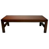 Baker rectangular two-toned coffee table