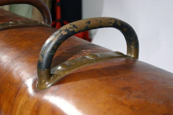 Iron Vintage cast iron and leather pommel horse